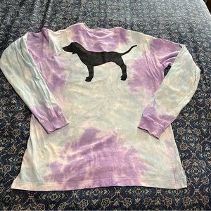 VS PINK Tie-Dye Long Sleeve Tee